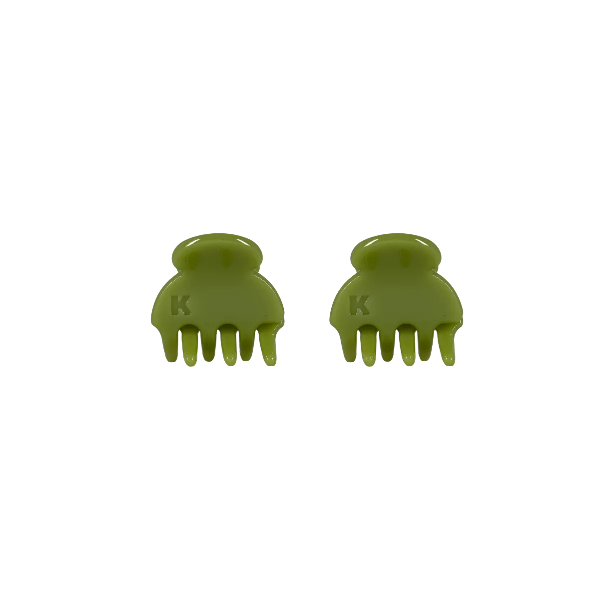 Baby Hair Claw Clip (Set of 2) — Olive