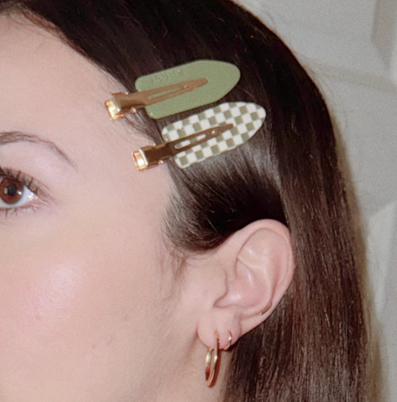 Creaseless Clips (Set of 2) — Olive - Image 2