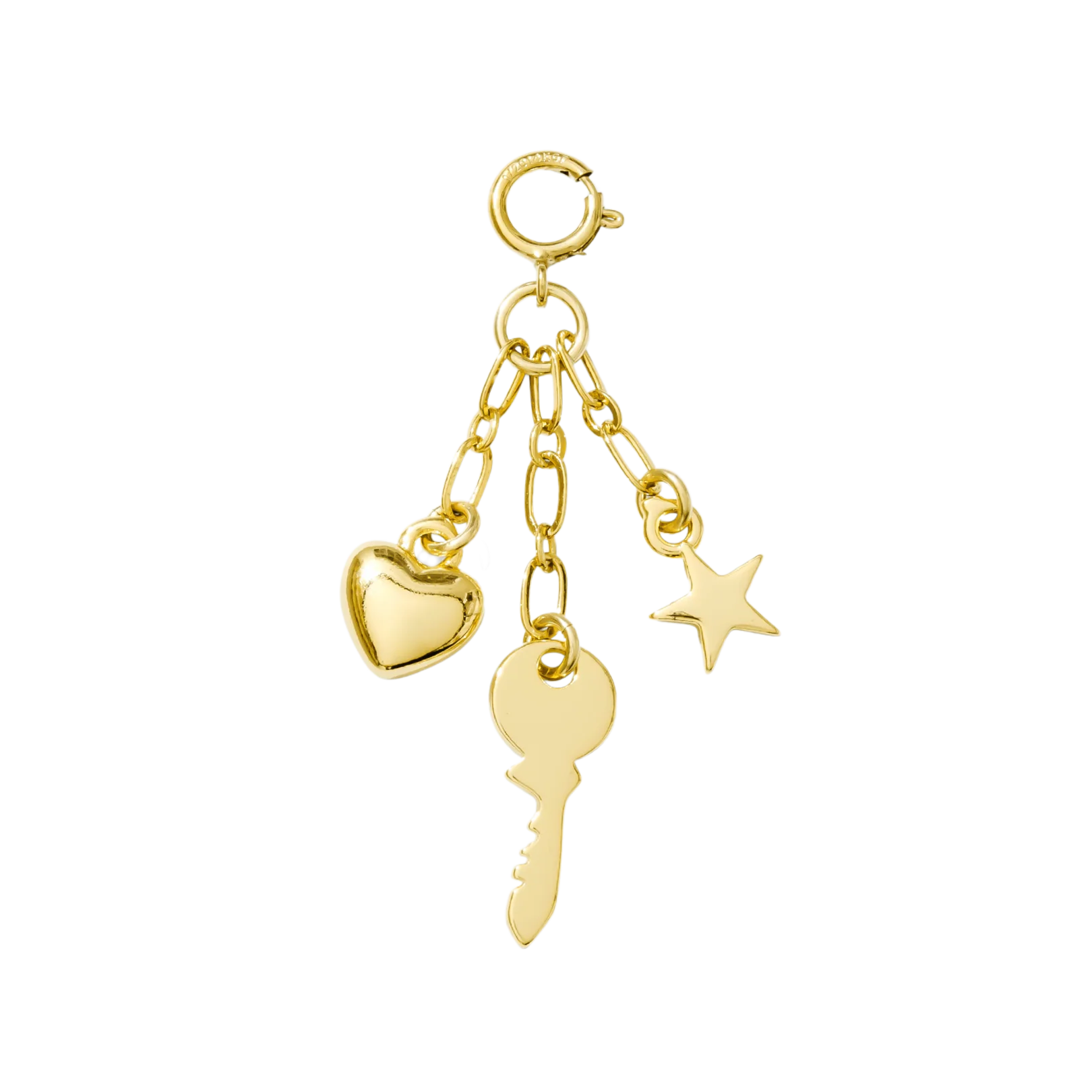 Hair Clip Charm — Key to My Heart Trio