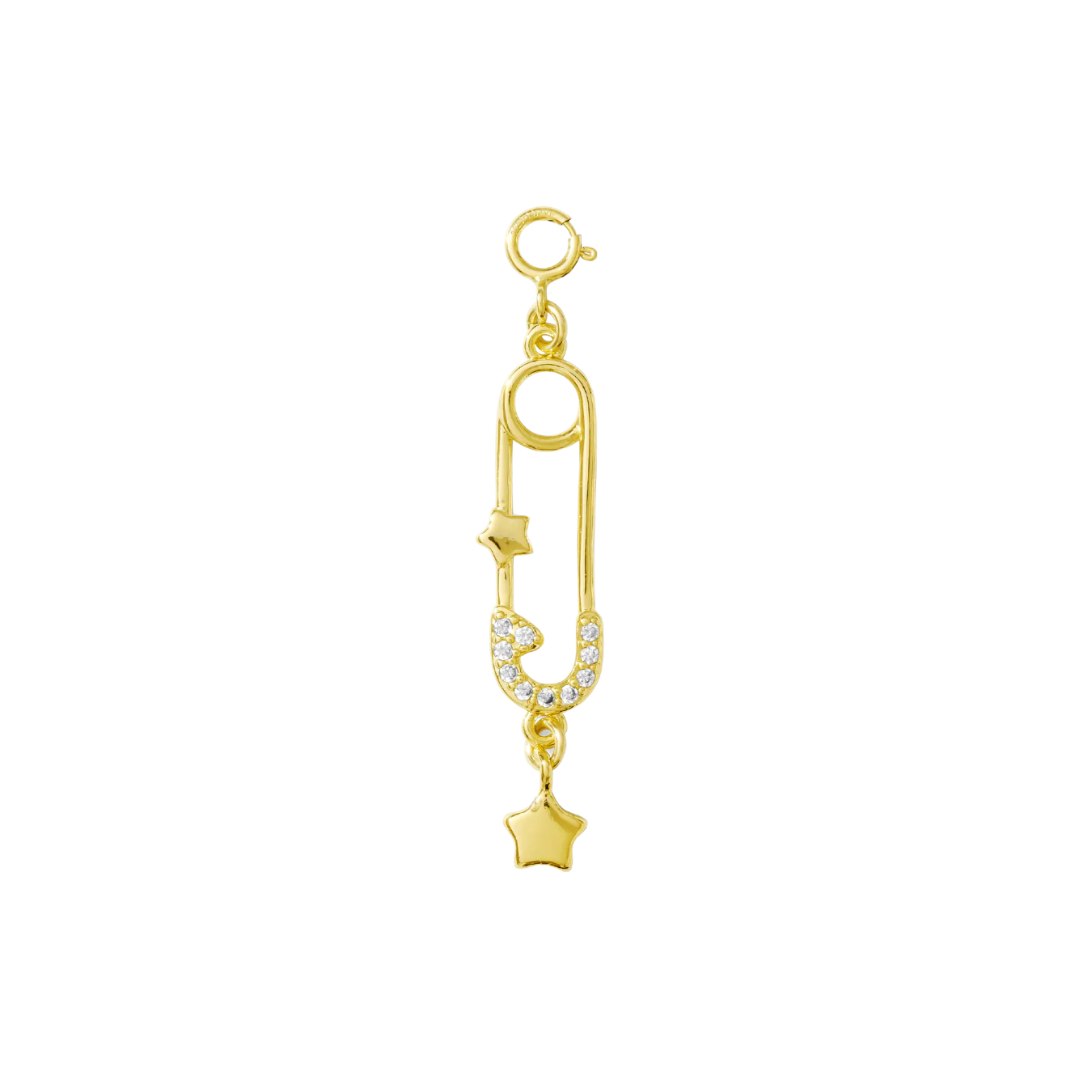 Hair Clip Charm — Starry Safety Pin