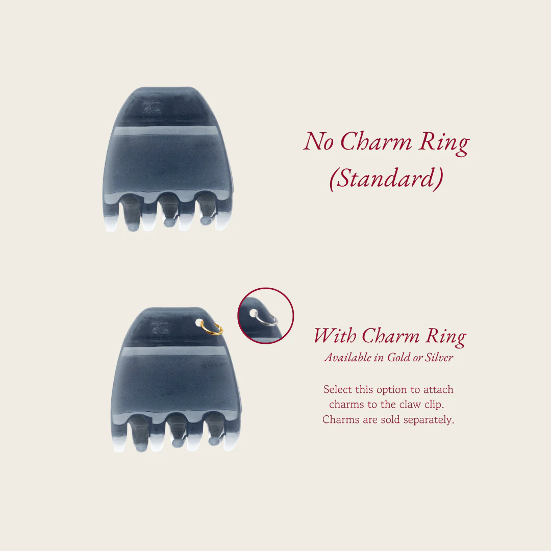 Mini Hair Claw Clip — Aquamarine Tile - Image 2